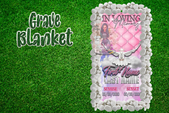 Bling Velvet Grave Blanket | READ DESCRIPTION