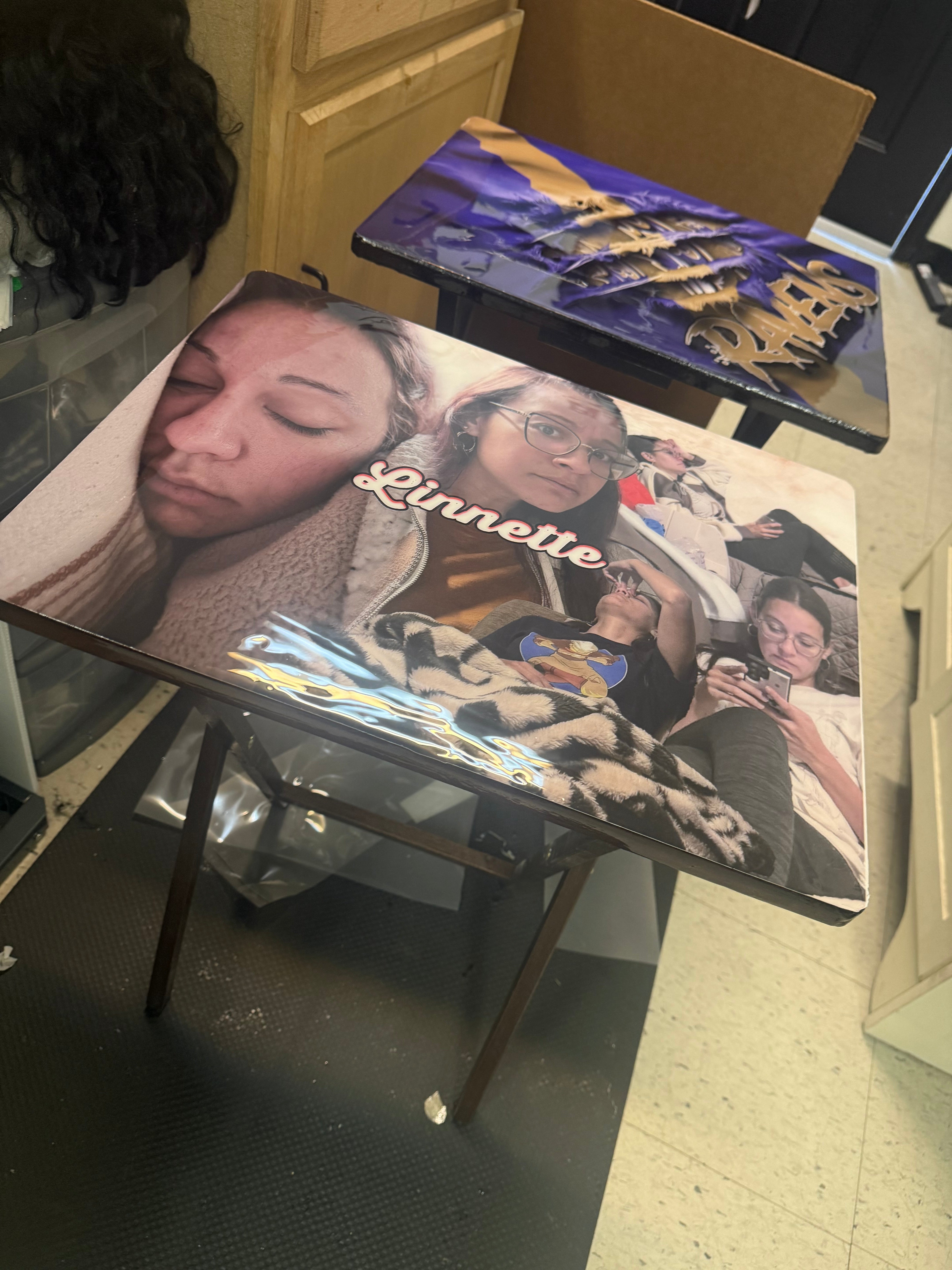 Custom Foldable TV Tray Table – iDezign Kustom Kreations