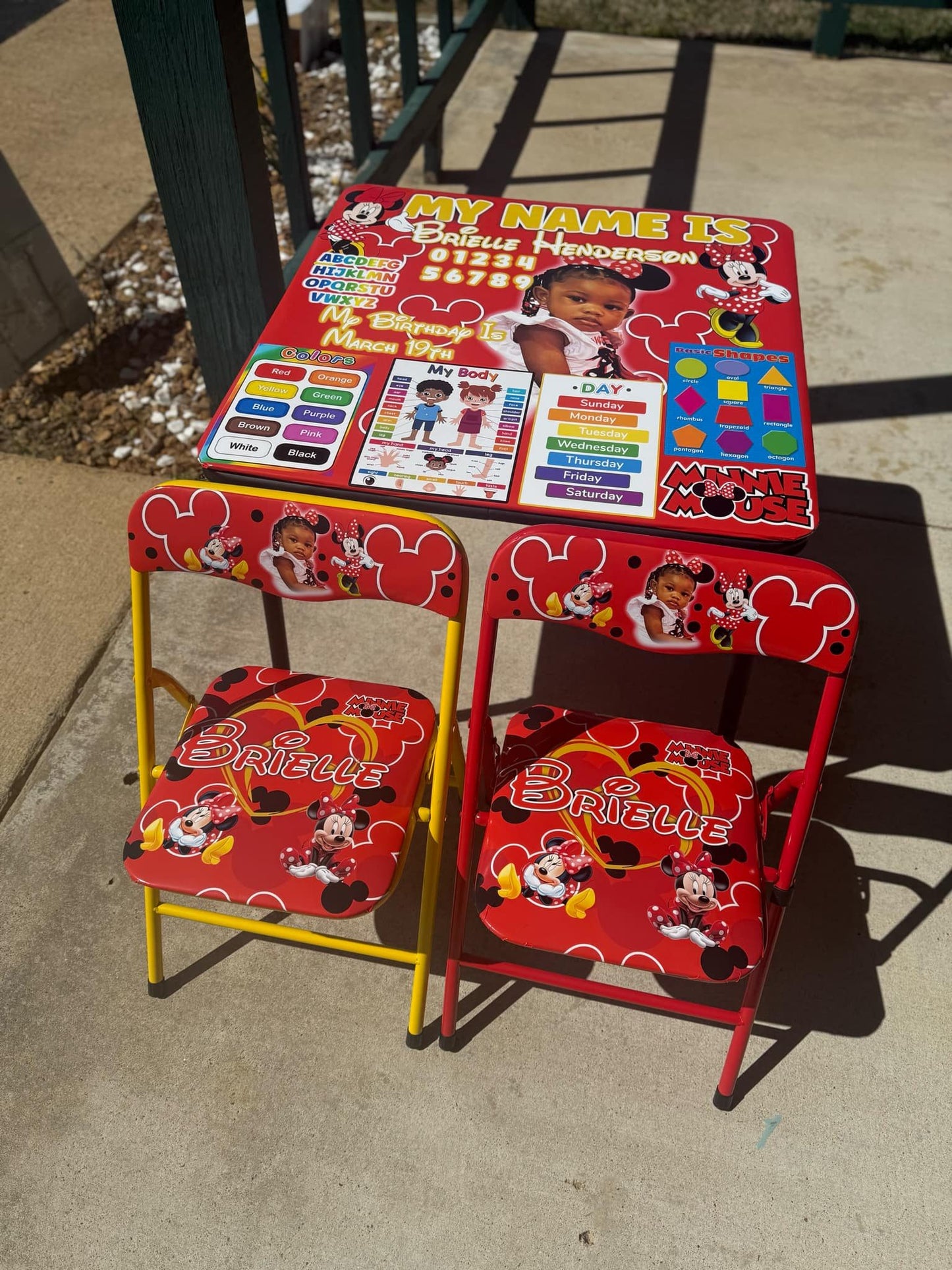 Custom Kids Learning Table