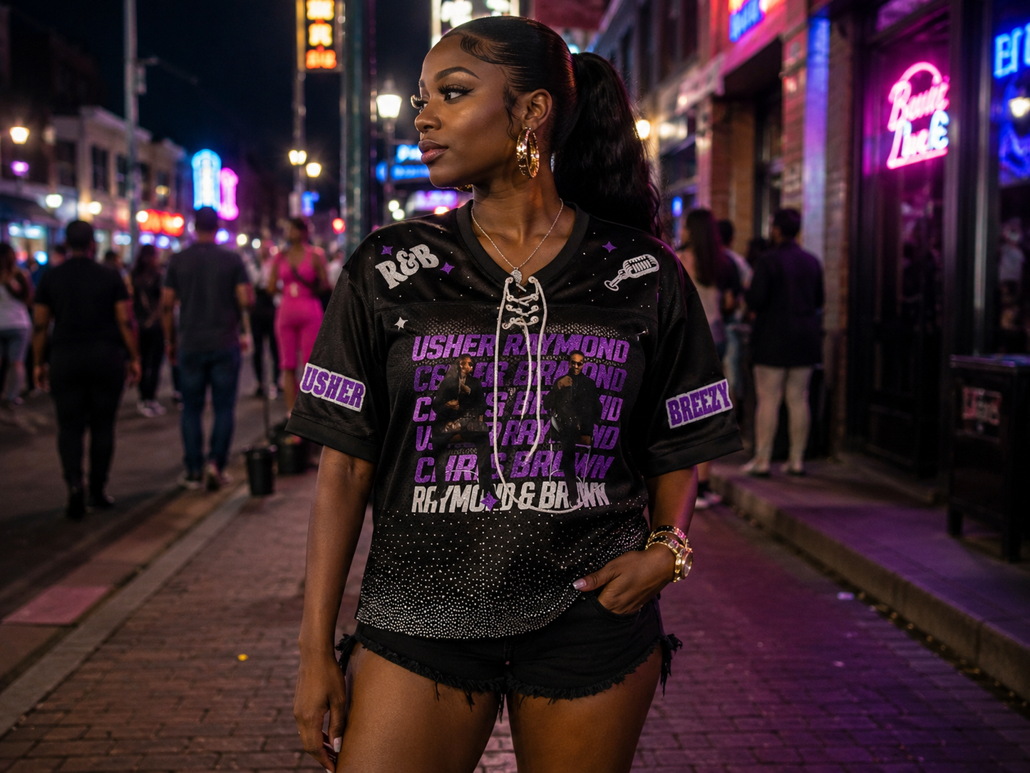 R & B Concert Custom Bling Jersey