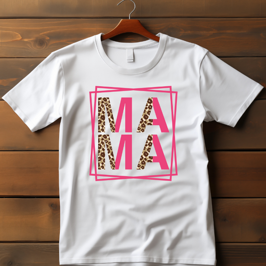 Mama DTF Transfer - Cheetah/Pink