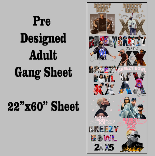 Breezy Bowl DTF Gang Sheet Transfers