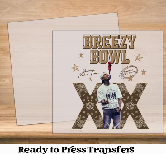 Breezy Bowl XX Brown DTF Transfer