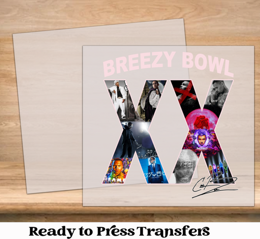 Breezy XX Bowl Pink DTF Transfer