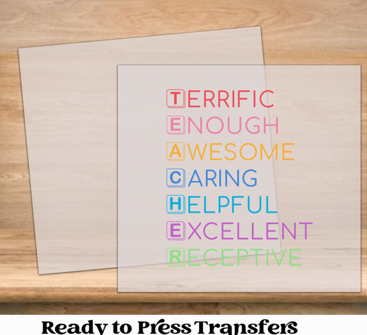 Teacher Meaning DTF Transfer