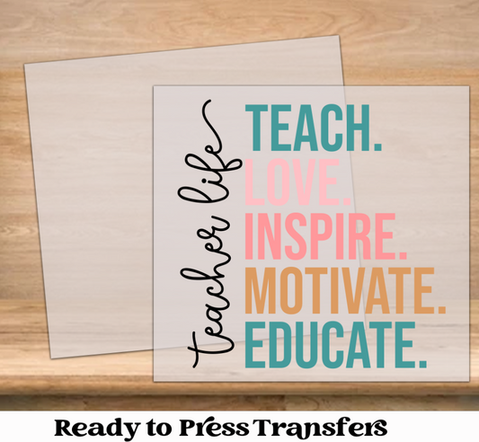 Teacher Life DTF Transfer