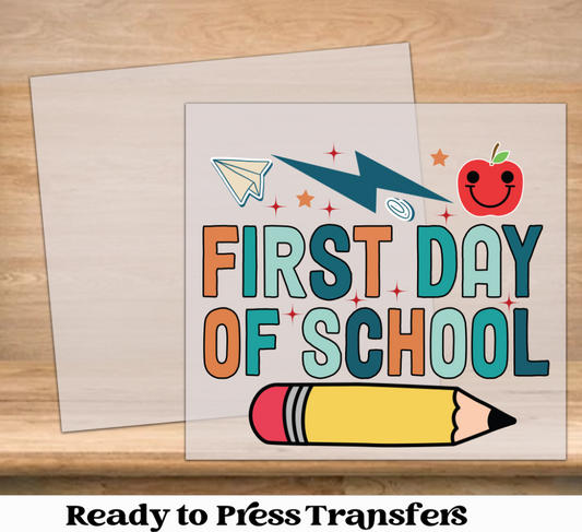 Pencil First Day of School DTF Transfer