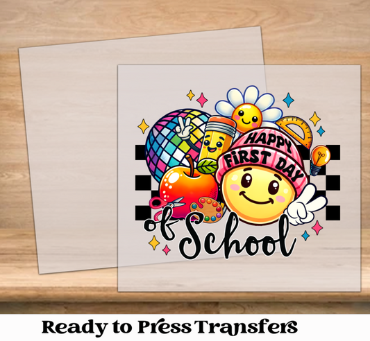 Happy First Day of School 1 DTF Transfer