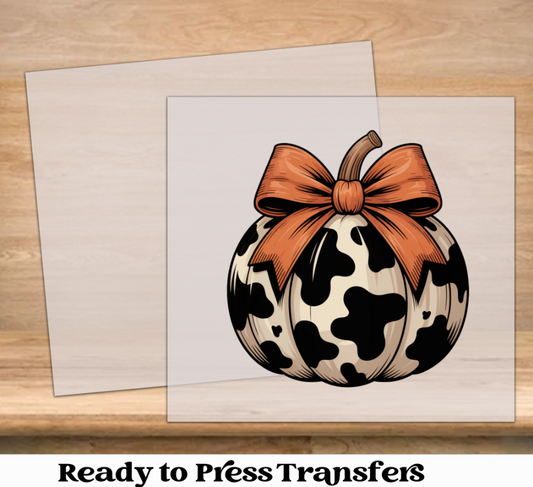 Bow Pumpkin DTF Transfer