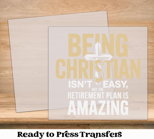 Being Christian DTF Transfer