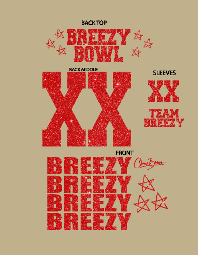 Breezy Glitter Transfer VINYL (PRE ORDER)