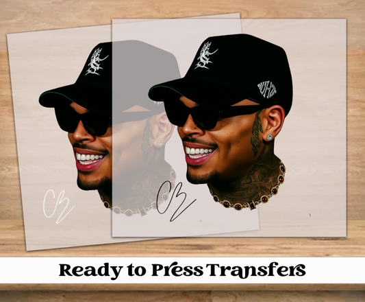 Breezy Black Hat DTF Transfer