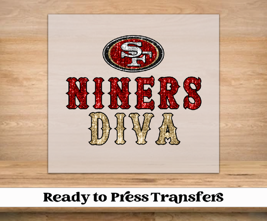 Bling Women Football DTF Transfer
