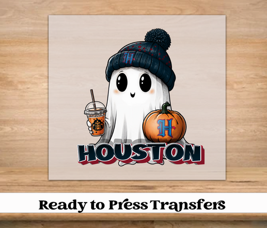 Halloween Boo Football DTF Transfer