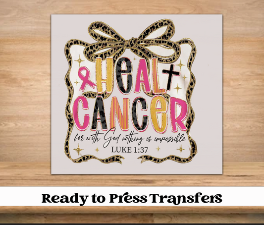 Heal Cancer DTF Transfer