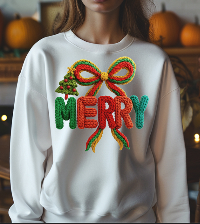 Merry Yarn Faux DTF Transfer