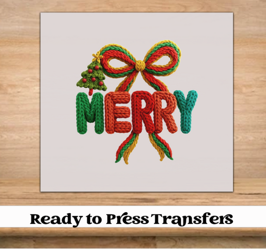 Merry Yarn Faux DTF Transfer