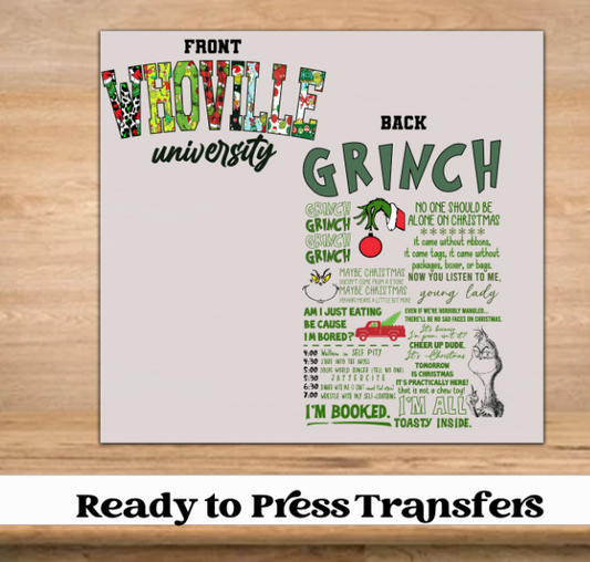 Whoville Christmas DTF Transfer