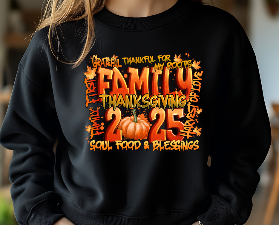 Family Thanksgiving 2025 DTF Gang Sheet