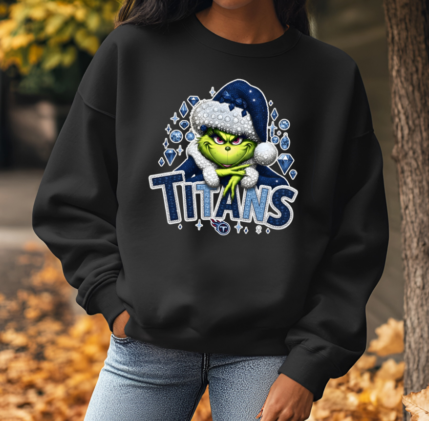 Bling Grinch Football Shirt