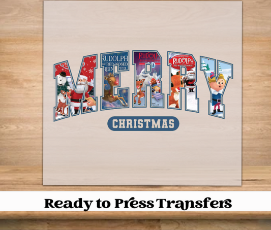 Christmas Movie Merry Christmas DTF Transfer