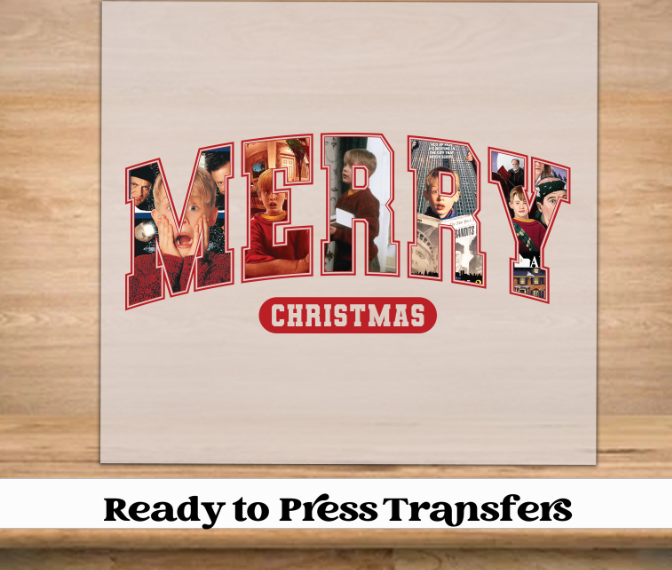 Christmas Movie Merry Christmas DTF Transfer