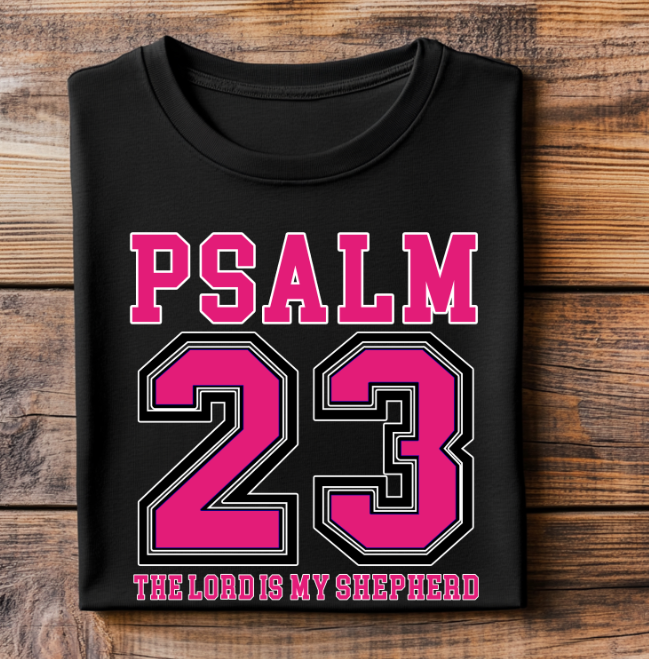 Psalm 23 Pink DTF Transfer