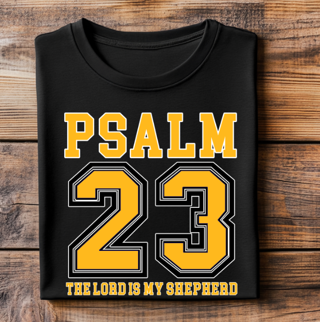 Psalm 23 Yellow/Gold DTF Transfer