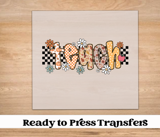 Flower Teach DTF Transfer