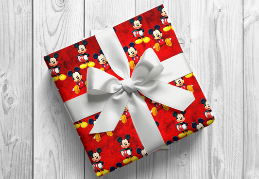 Mickey Custom Christmas Gift Wrapping Paper