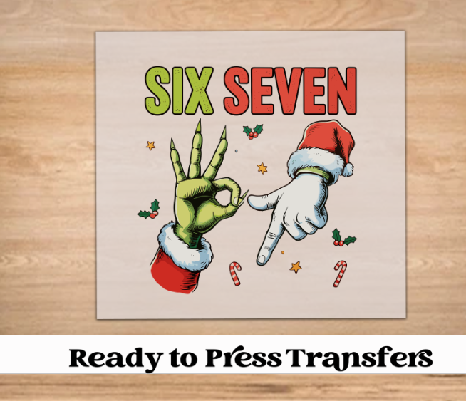 67 Grinch/Santa Christmas DTF Transfer