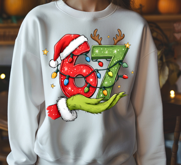 67 Grinch Christmas DTF Transfer