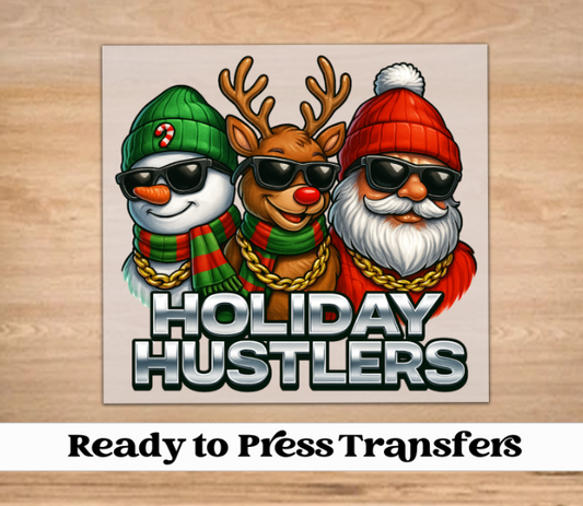 Holiday Hustle Christmas DTF Transfer