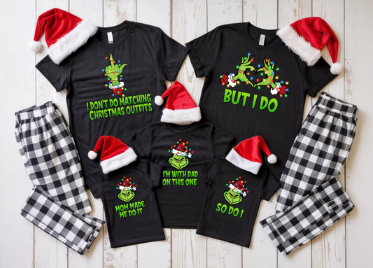 I Don't Do Matching Christmas Outfits DTF Transfer