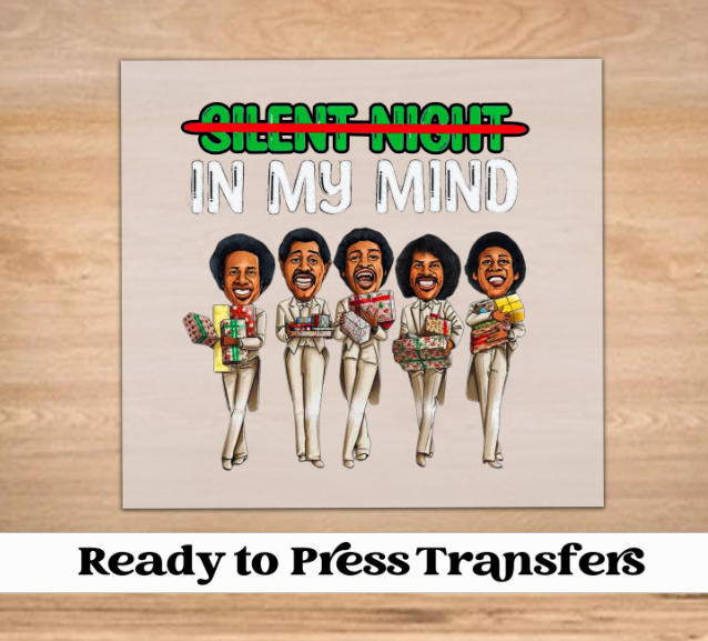 In My Mind (Silent Night) Christmas DTF Transfer