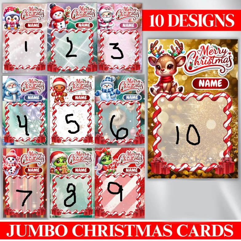 Jumbo Card Adhesive Prints