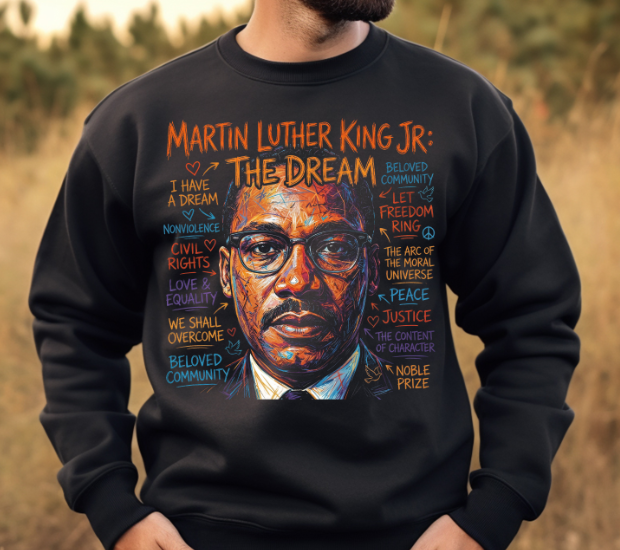 Martin: The Dream Black History DTF Transfer