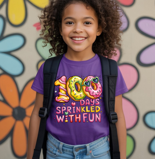 100 Days of School Sprinkled DTF Transfer