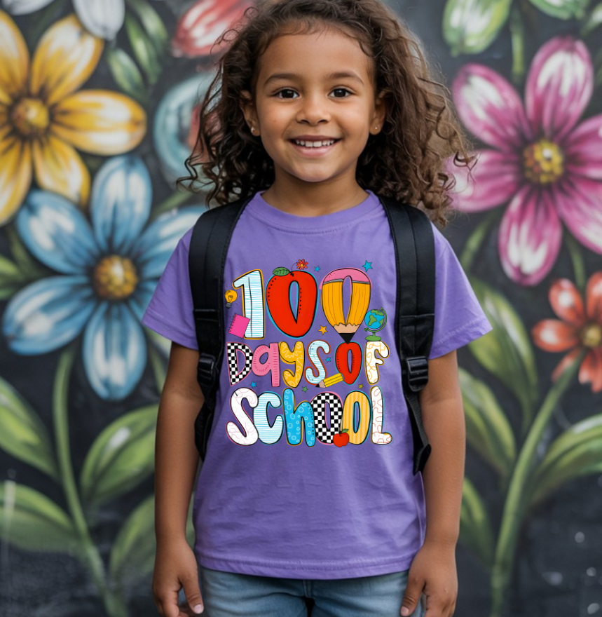 100 Days of School DTF Transfer