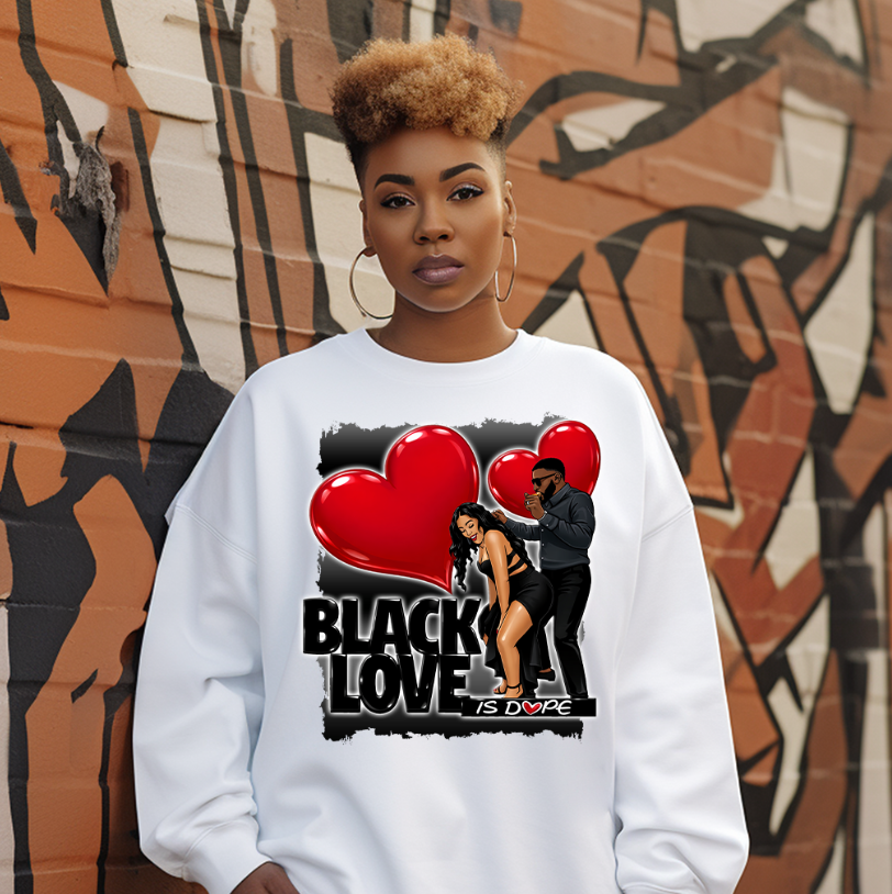 Black Love DTF Transfer