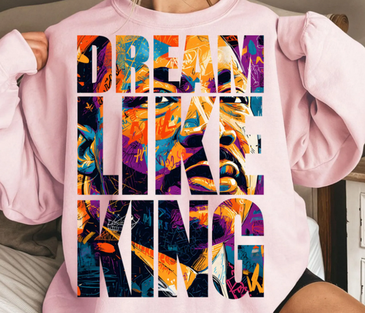 Colorful Dream Like King DTF Transfer