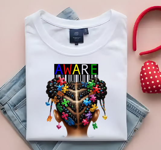 Girl Autism Awareness DTF Transfer