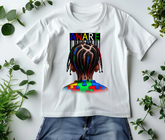 Boy Autism Awareness DTF Transfer