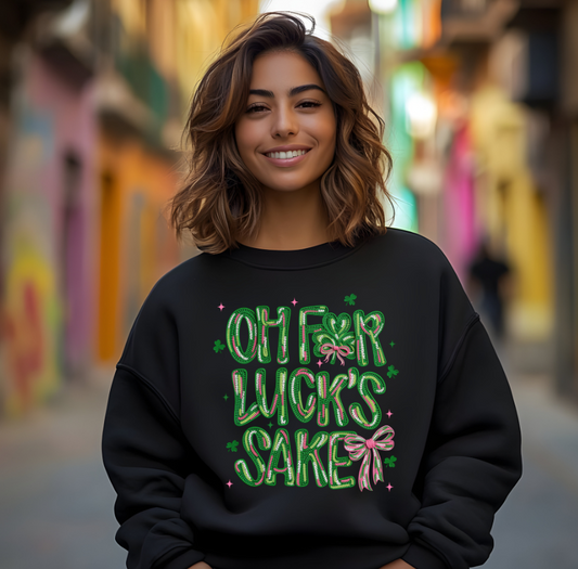 Oh For Lucks Sake St Patrick's DTF Transfer