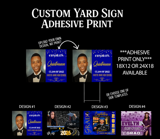 Yard Sign Adhesive Print
