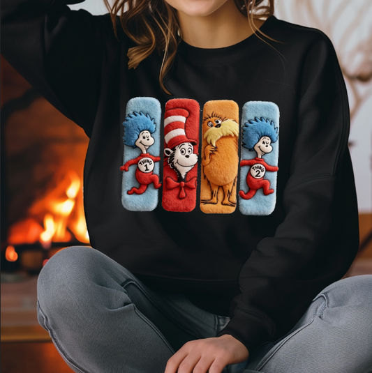 Faux Suess Friends DTF Transfer