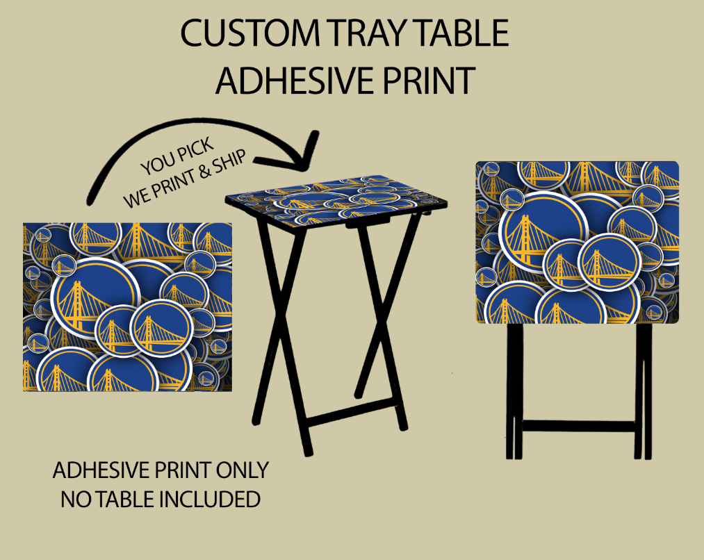 Pre-Made Adhesive Basketball Pile TV Tray Sticker - 20x16