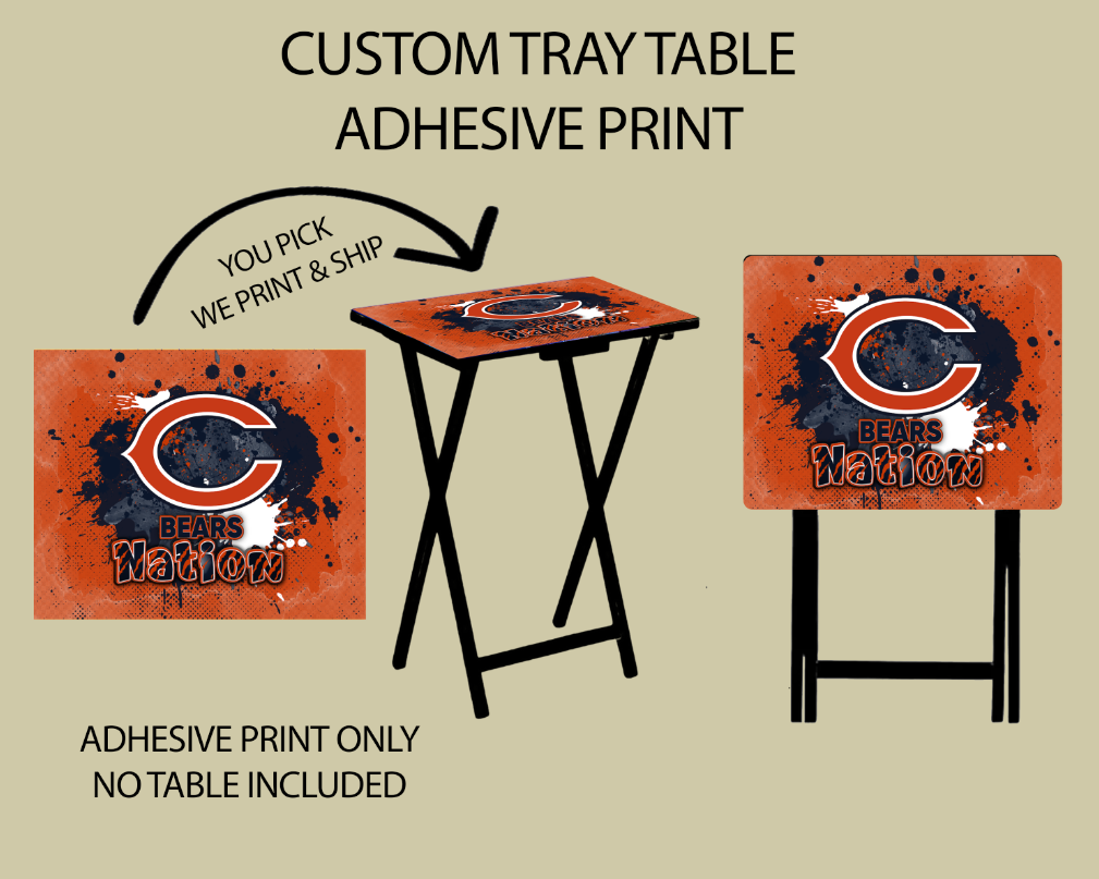 Pre-Made Adhesive Football Paint Splatter TV Tray Sticker - 20x16