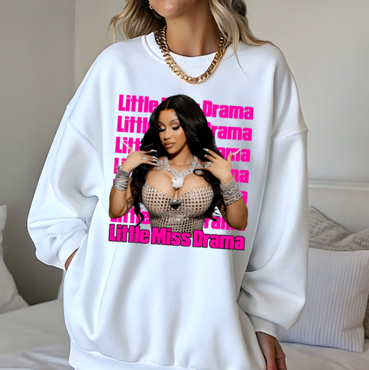 Little Miss Drama Cardi B DTF Transfer