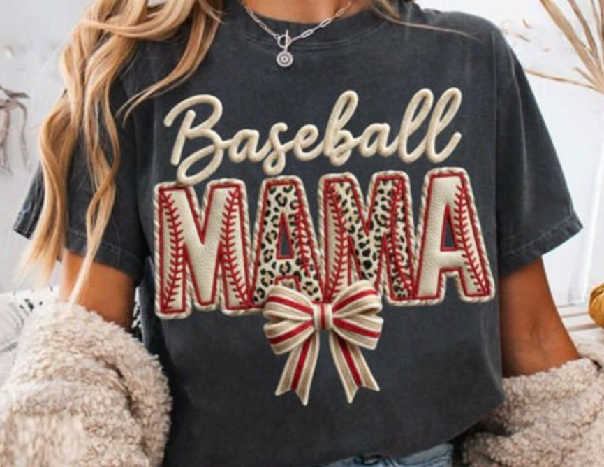 Cheetah Baseball Mama DTF Transfer